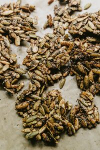 Maple Chili Pumpkin Seed Clusters